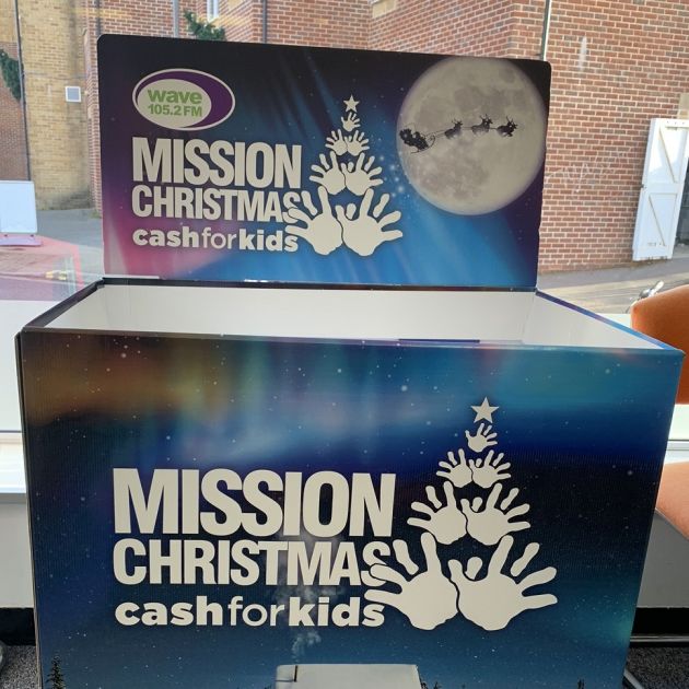 Mission Christmas collection box
