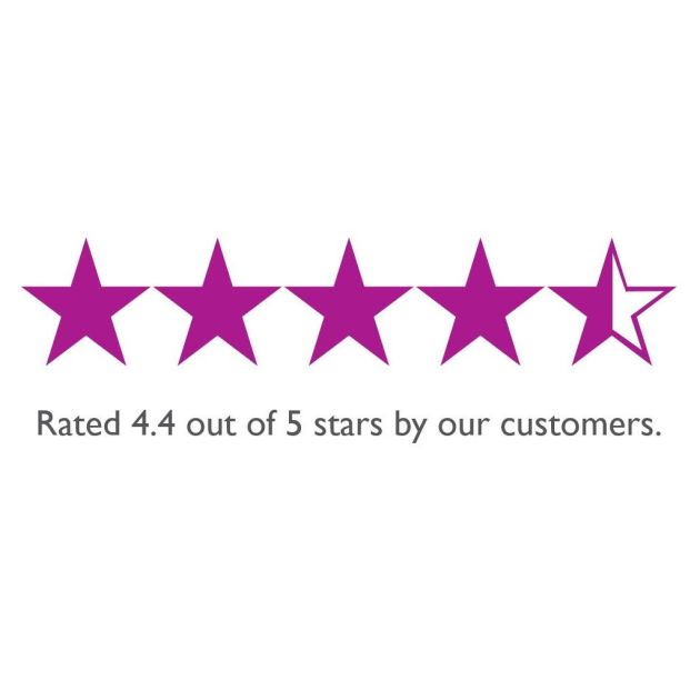 rated 4.4 out of 5 stars by our customers