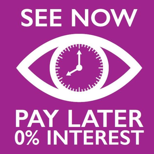 'See now, Pay later with 0% interest' banner.