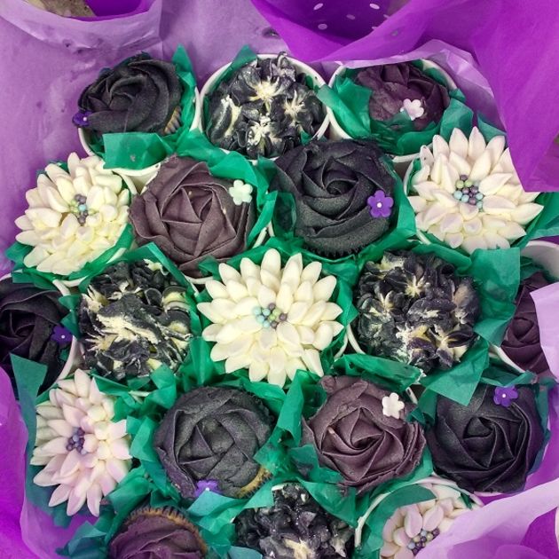 flower cupcakes