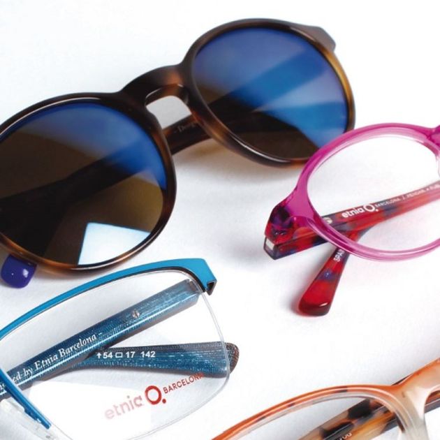 Etnia Barcelona glasses and sunglasses in different colors and models.