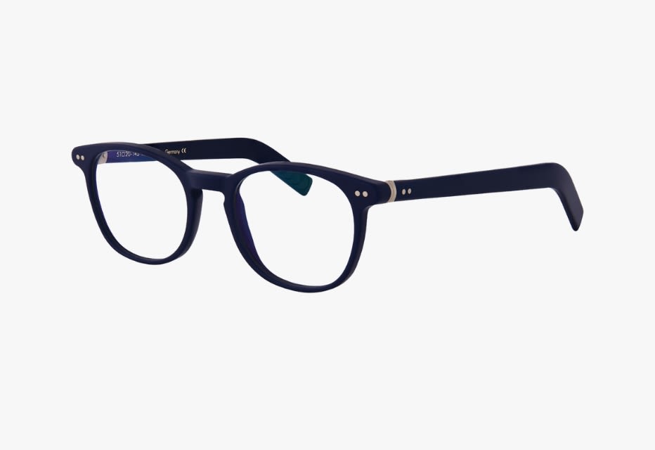 Lunor A6 glasses in blue colour.