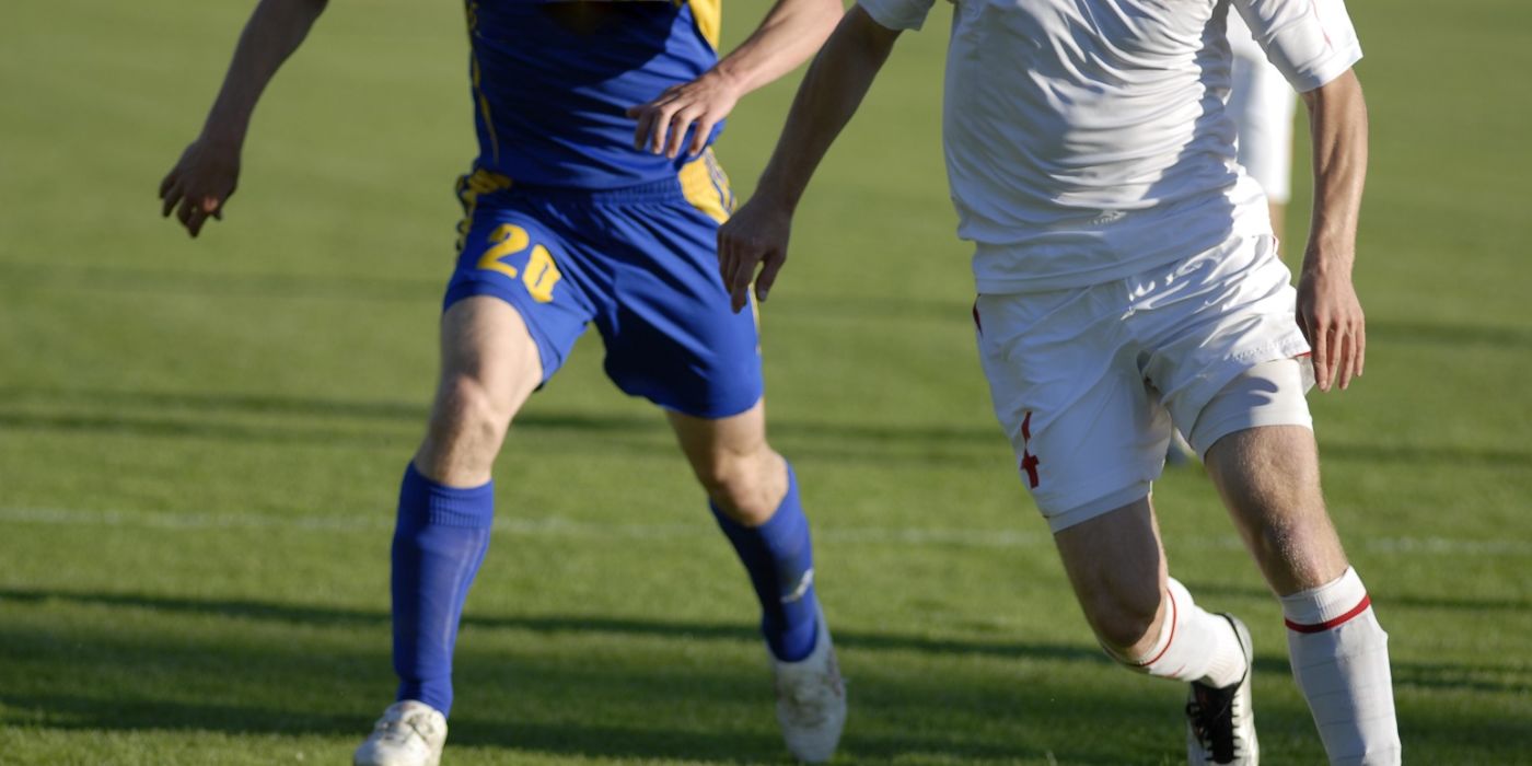 men playing football