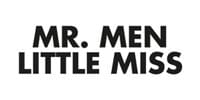 Mr. Men & Little Miss eyewear logo featuring 'Mr Men Little Miss' in black text on a white background