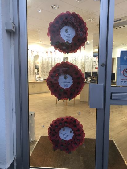 poppy wreaths in leightons haslemere