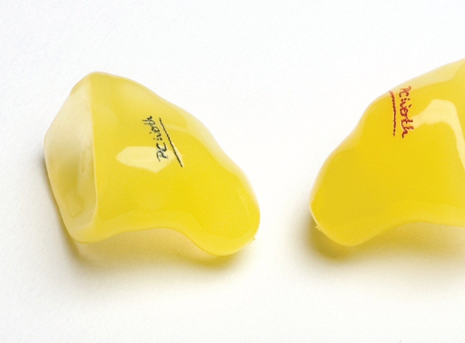 Soft ear plugs for sleeping.