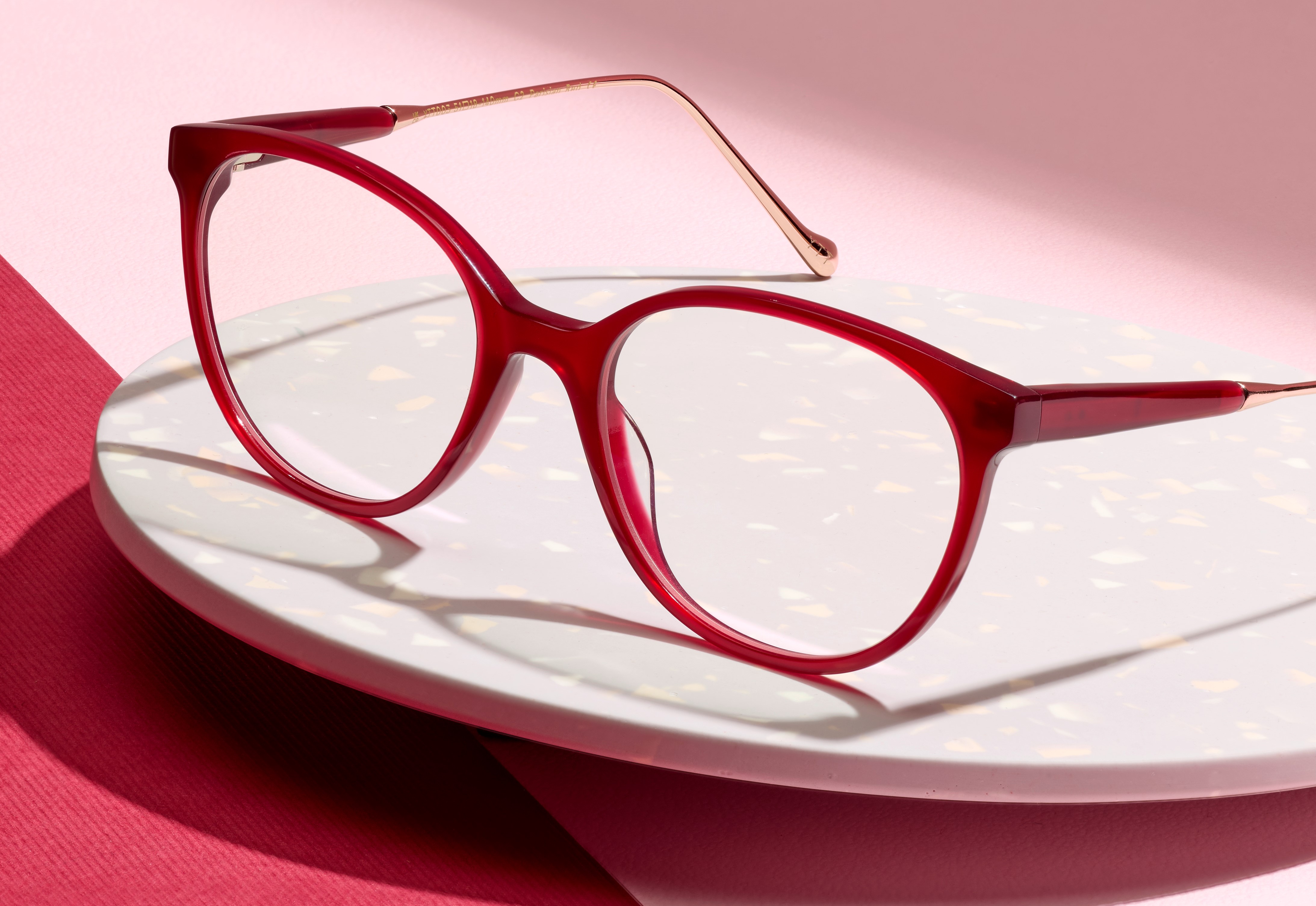 Yesterday. Today. Tomorrow. 'Parisian Red' eyewear model.