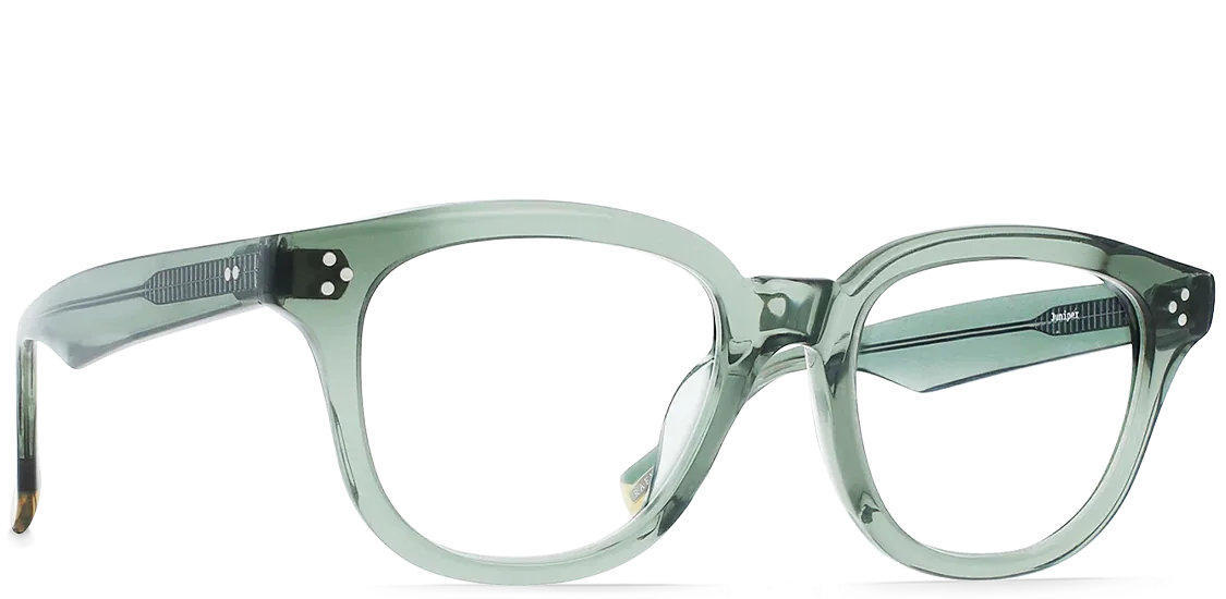 Raen Nolan eyeglasses in JUNIPER / HAVEN / CLEAR colours.