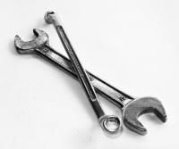 crossed tools