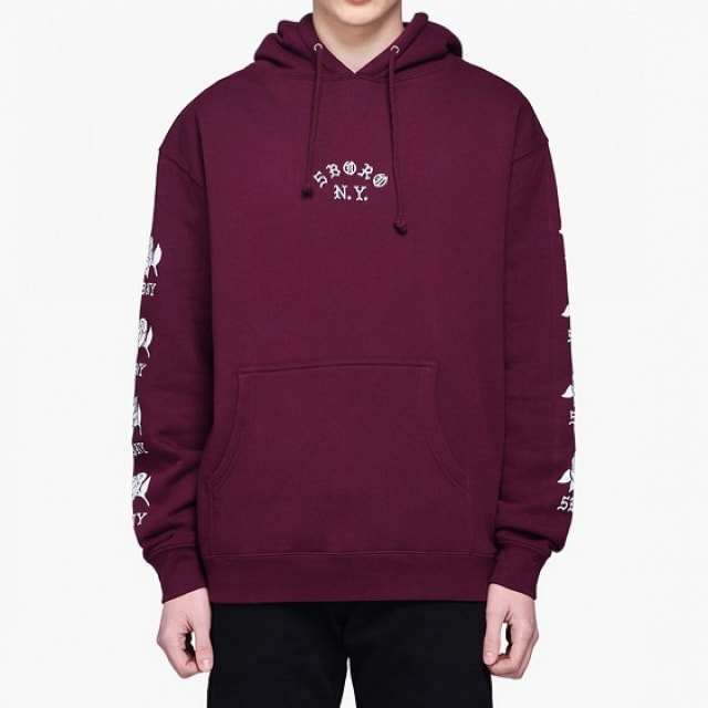 5BORO NYC Rose Sleeve Hoodie