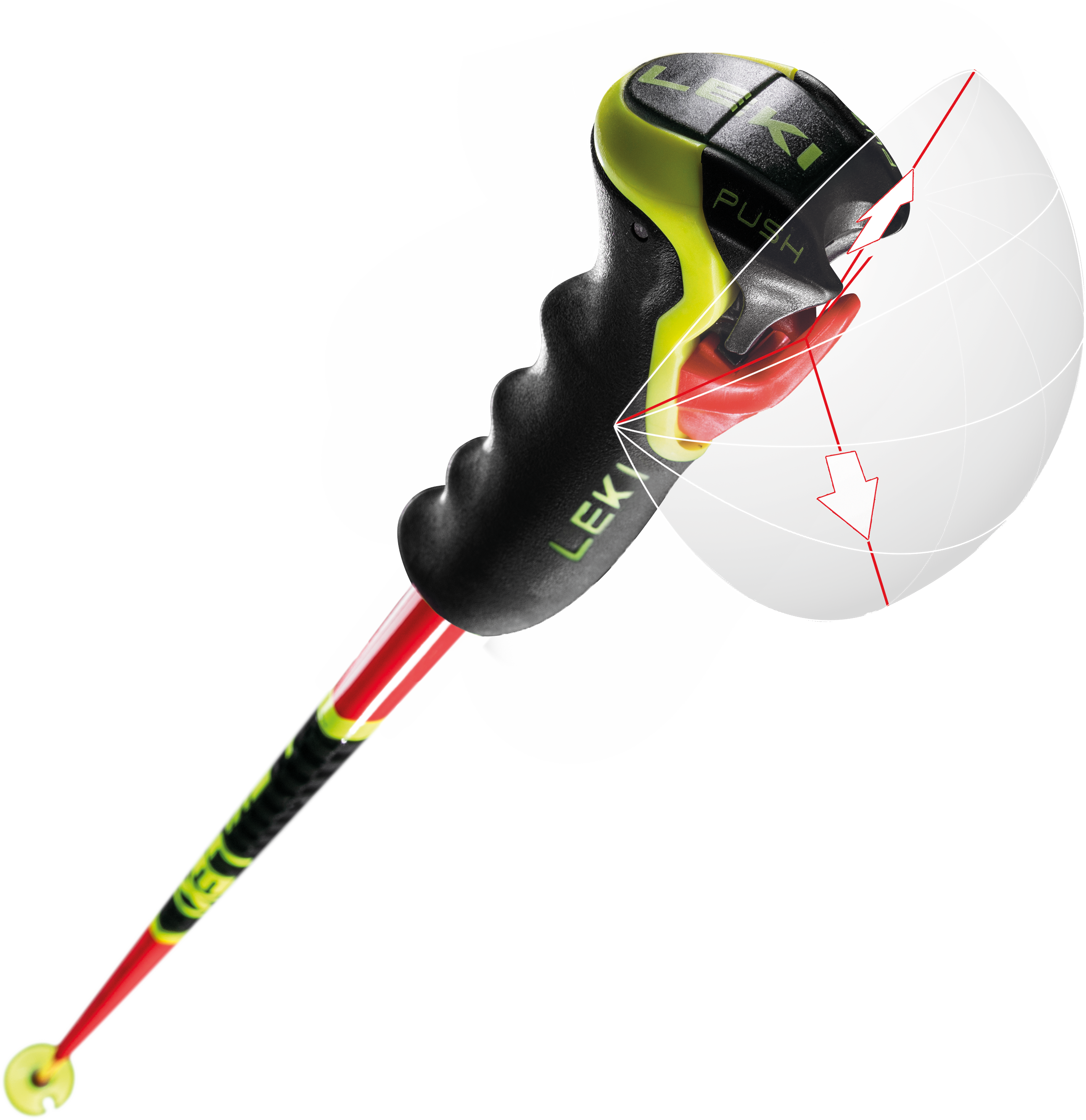 LEKI ストック VENOM CARBON GS 125cm LEKI USA - VENOM GS 3D - Ski Racing Poles - All Winter Poles
