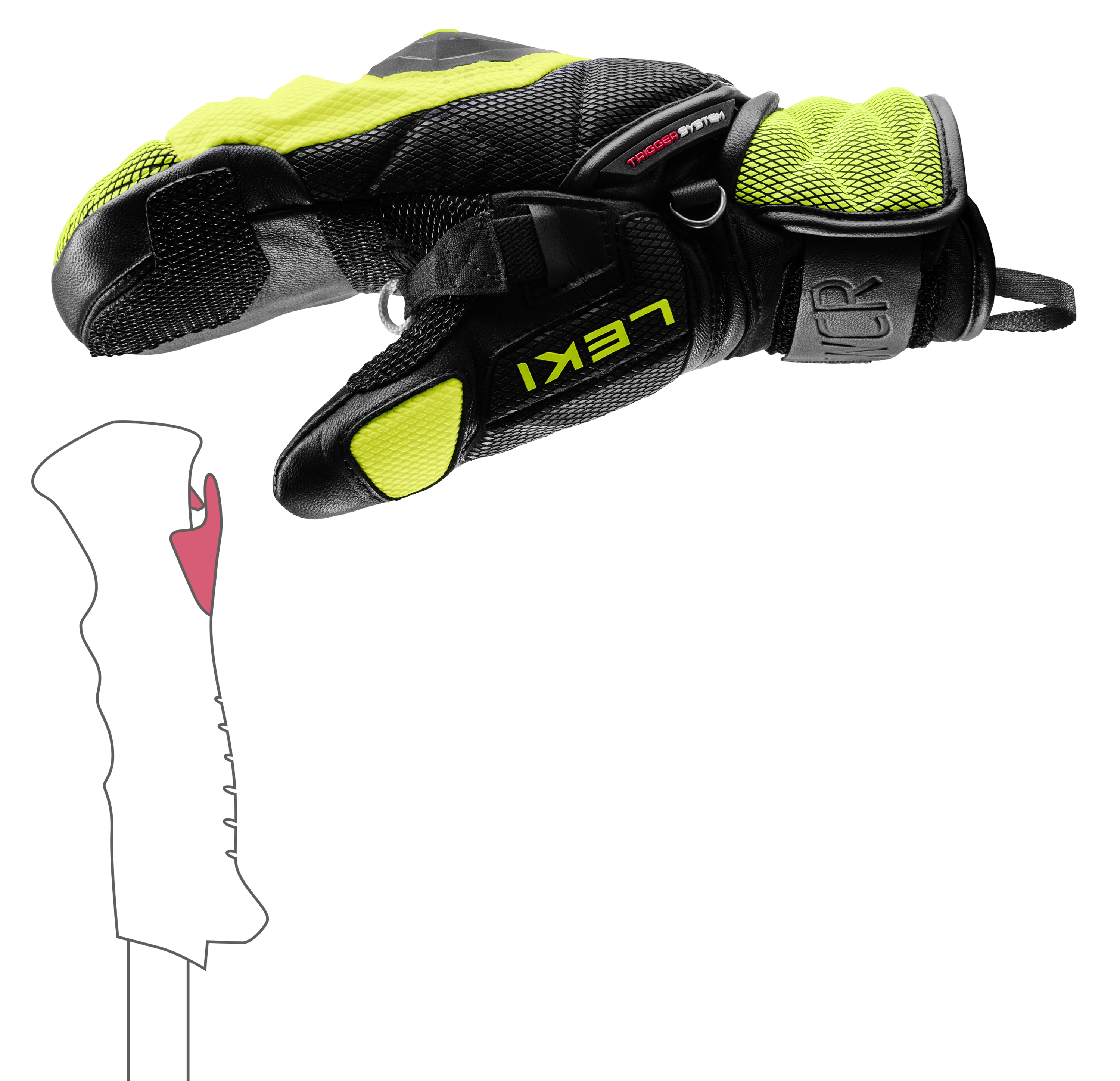 送料込み LEKI ワールドカップ レーシング VENOM 115cm カーボン WCR Venom 3D Junior Mitt | LEKI