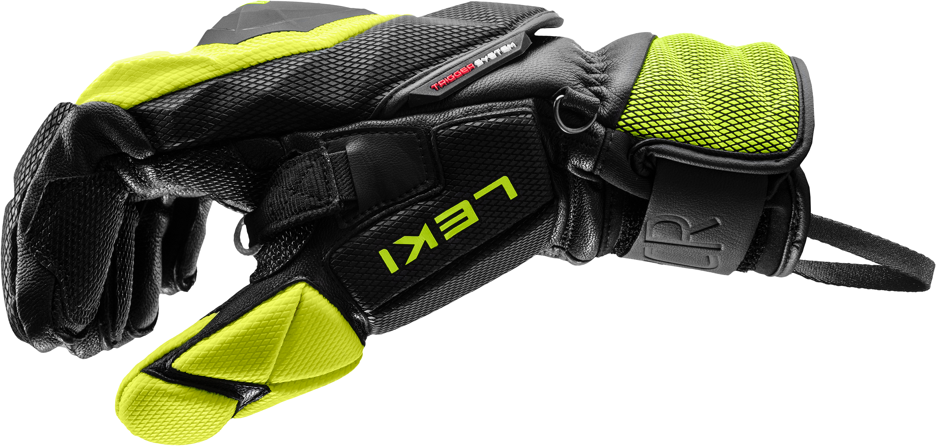 Leki World Cup Racing Titanium S Gloves Black/Red/Yellow