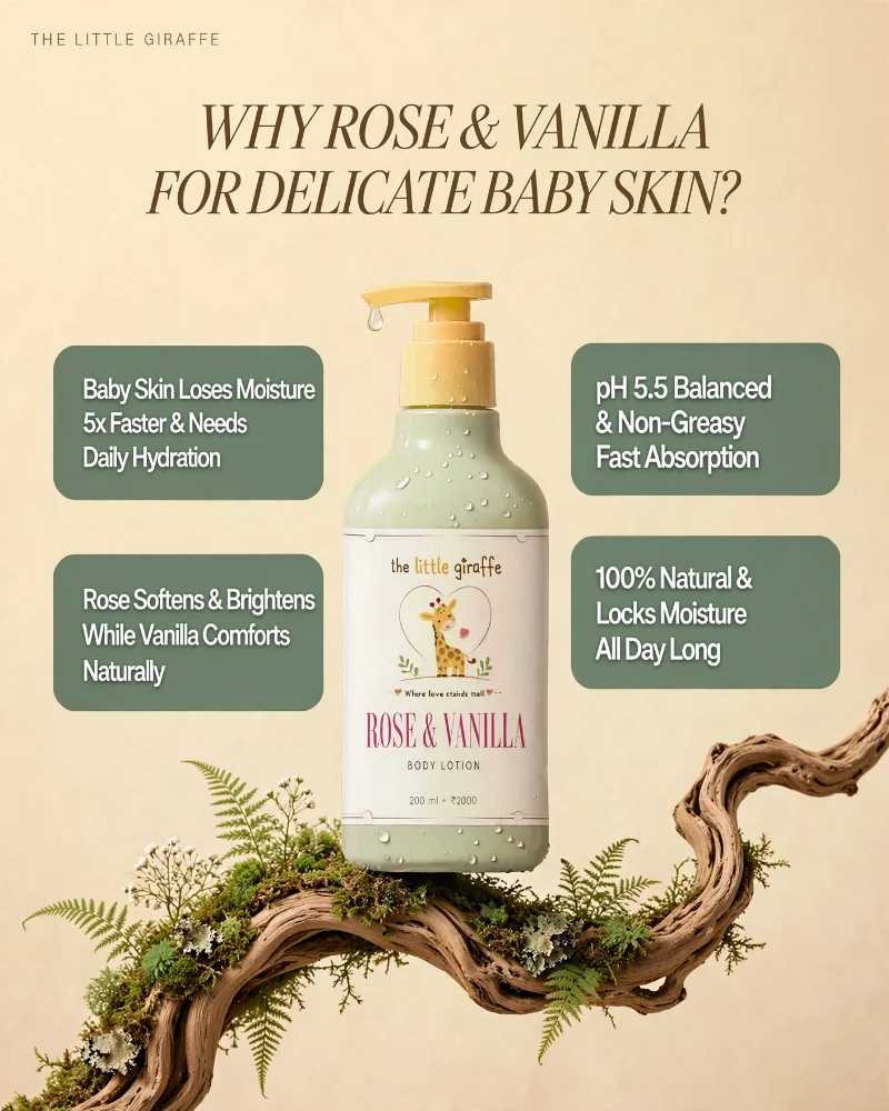Rose & Vanilla Baby Lotion