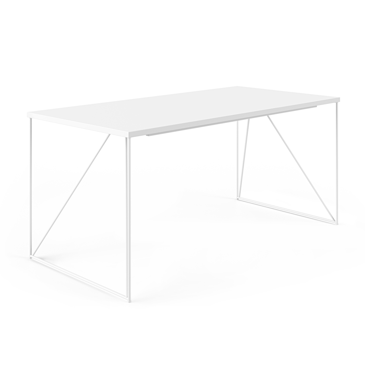 Büroschreibtisch Sam - Filigranes Gestell sorgt für eleganten Look im Büro