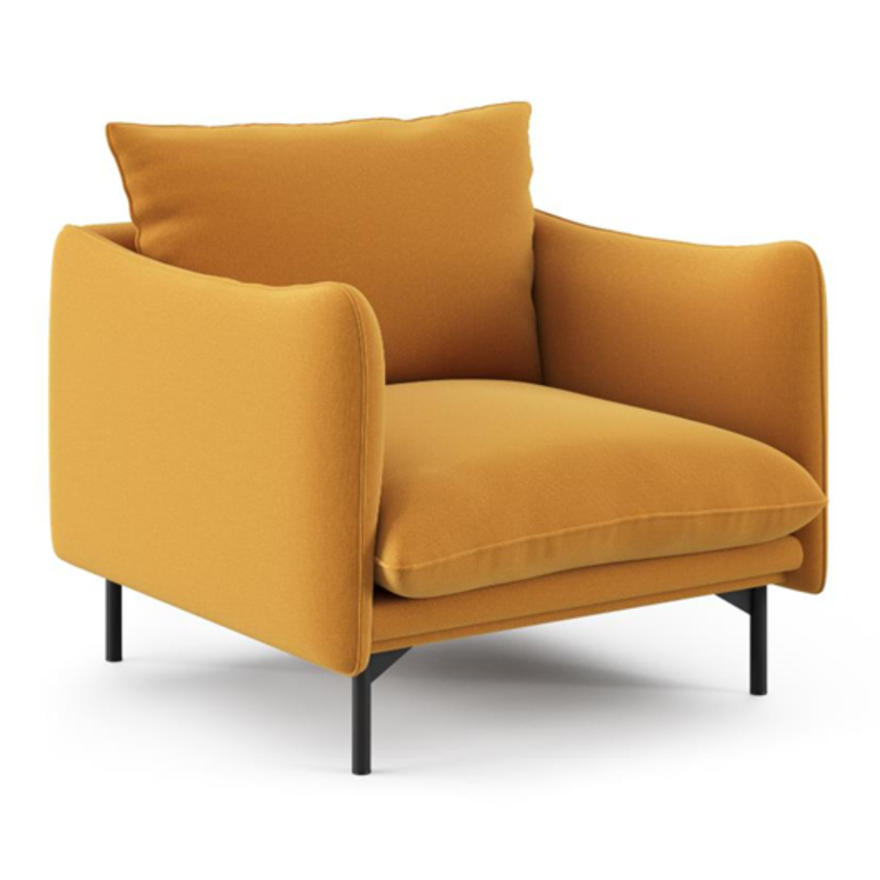 Einsitzer Vanessa - Bequemer und robuster Stoffsessel in modernem und filigranem Design