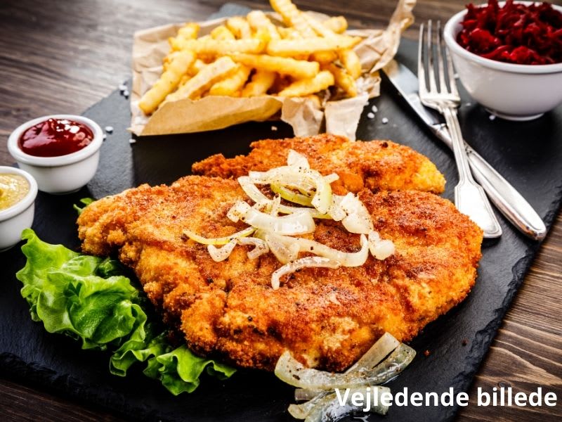 Skinke Schnitzel m/pommes