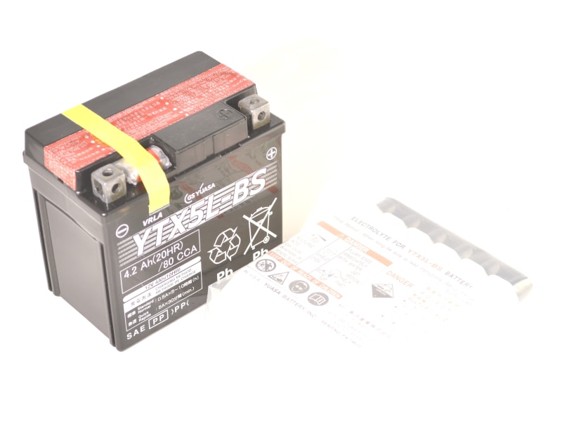 BATTERY ASSY,YTX5L-BS,12V4AH