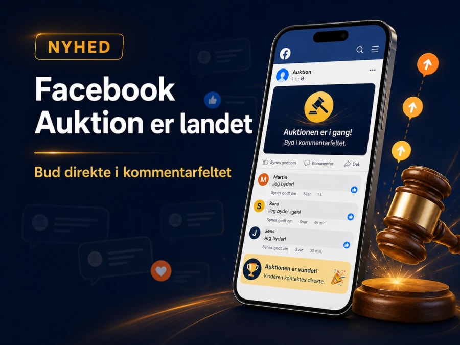 Facebook Auktion er landet hos Lenius