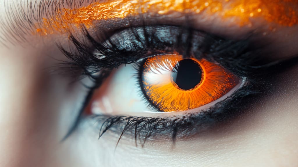 Orange Halloween Contacts