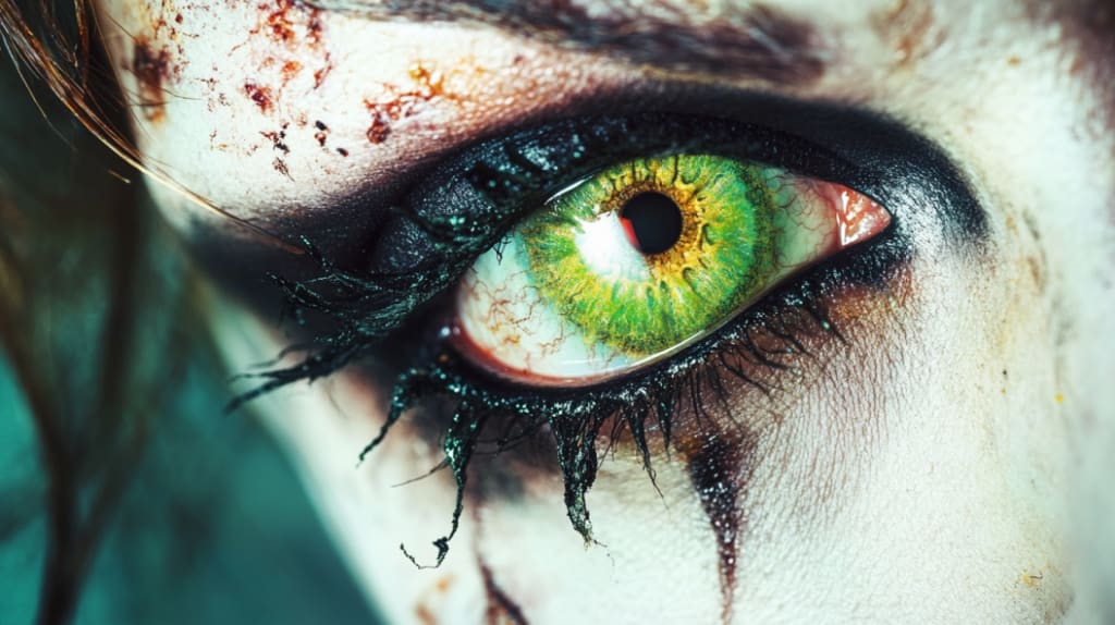 Green Halloween Contacts