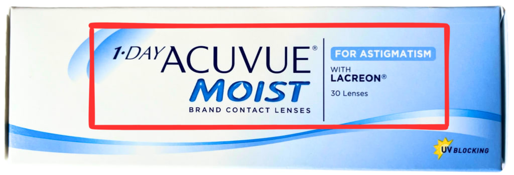 1-Day Acuvue Moist For Astigmatism