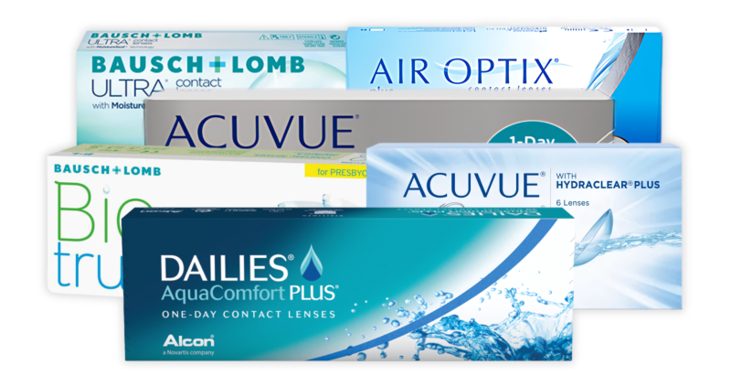 Verschillende contactlenzen