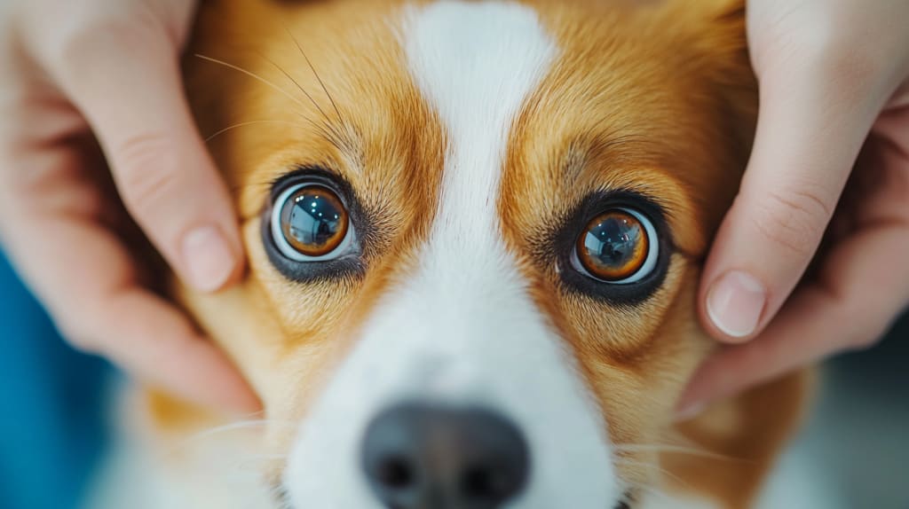 Dogs and contact lenses