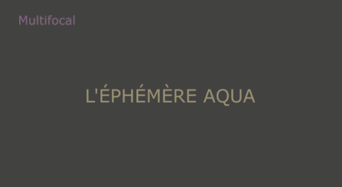 Ephémère Aqua Mensuelle Multifocal