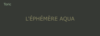 Ephémère Aqua Journalière Toric
