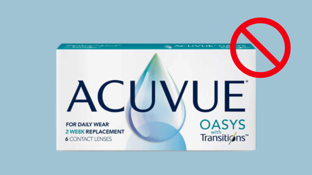 Acuvue Oasys with Transitions contact lenses