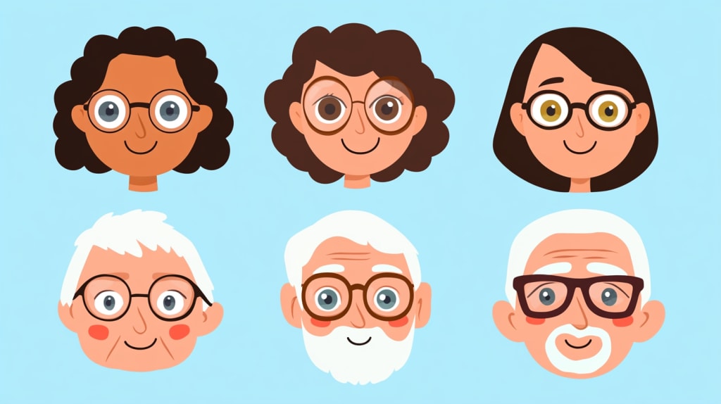 Different age groups and vision