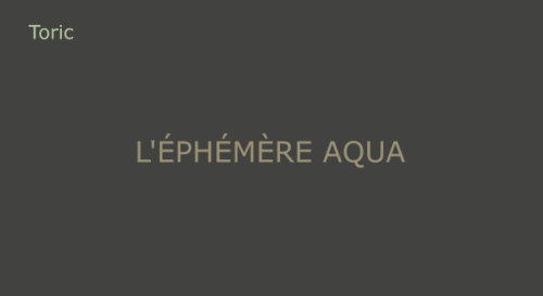 Ephémère Aqua Mensuelle Toric