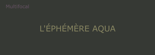 Ephémère Aqua Journaliére Multifocal