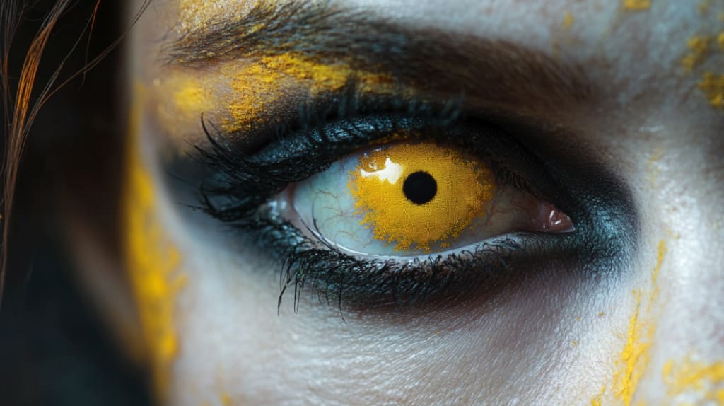 Yellow Halloween Contacts