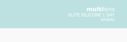 multilens ELITE silicone 1 day sphere