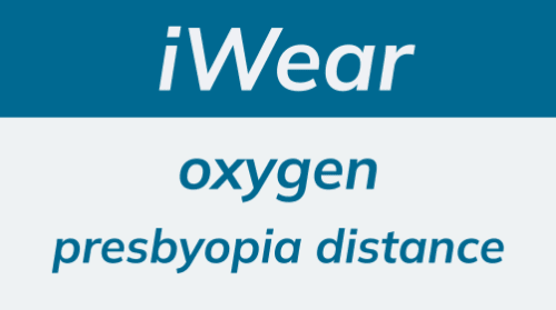 iWear oxygen presbyopia Distance