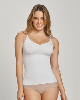camiseta de control de abdomen y espalda - una figura moldeada al instante-000- Blanco-ImagenPrincipal