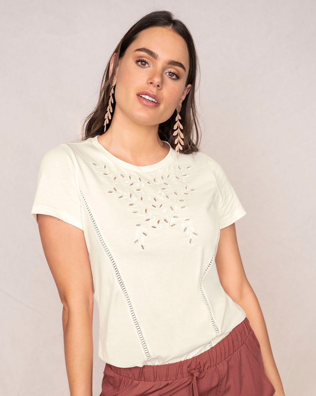 Camiseta manga corta en algodón para mujer | Leonisa
