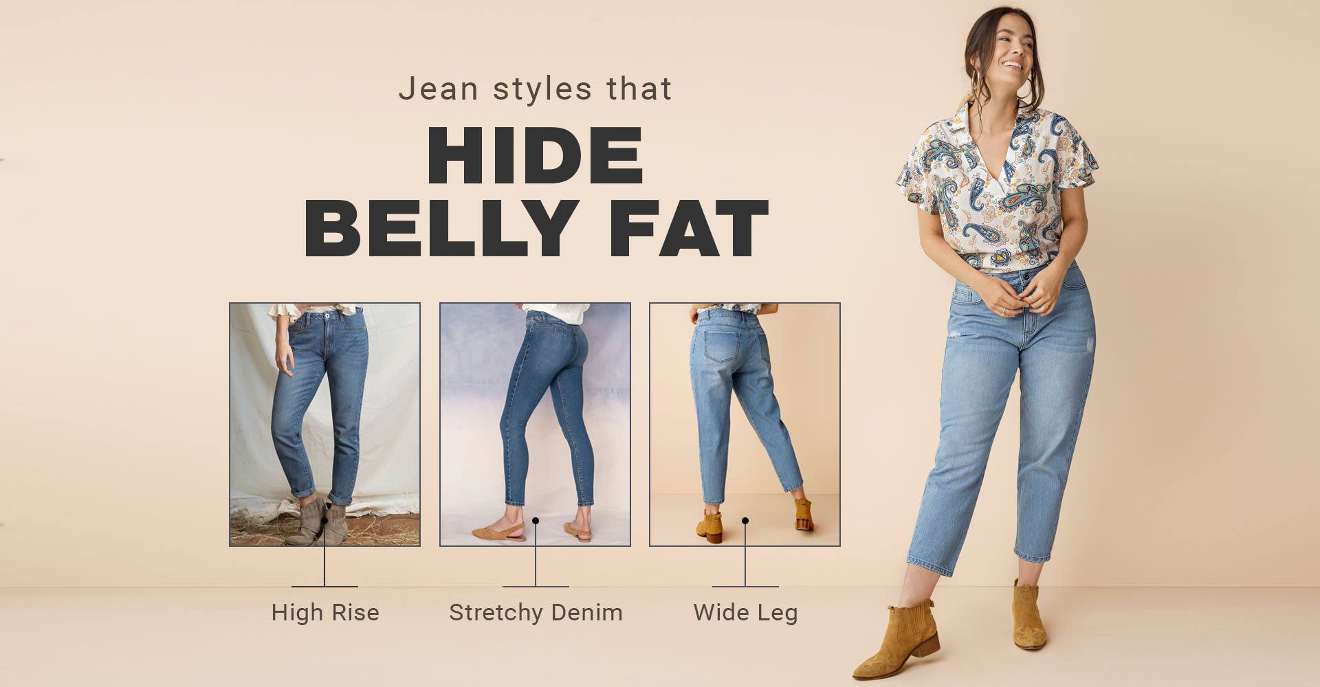 How To Hide Belly Fat In Jeans Leonisa 