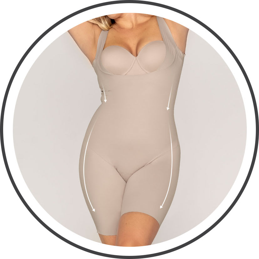 Body busto libre ultraliviano de control fuerte - Leonisa