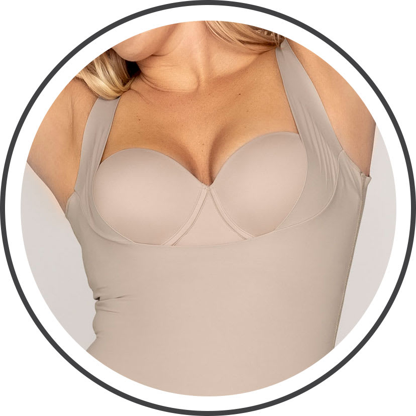 Body busto libre ultraliviano de control fuerte - Leonisa