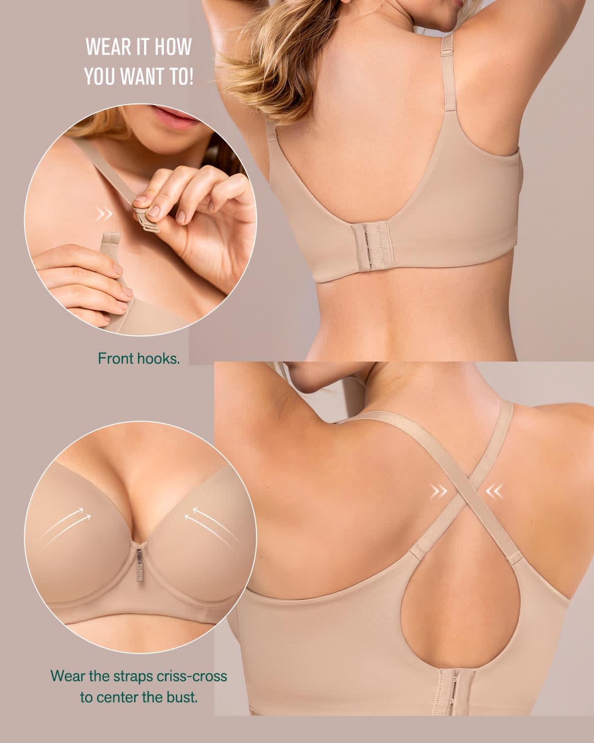 Back Smoothing Bra with Soft Full 