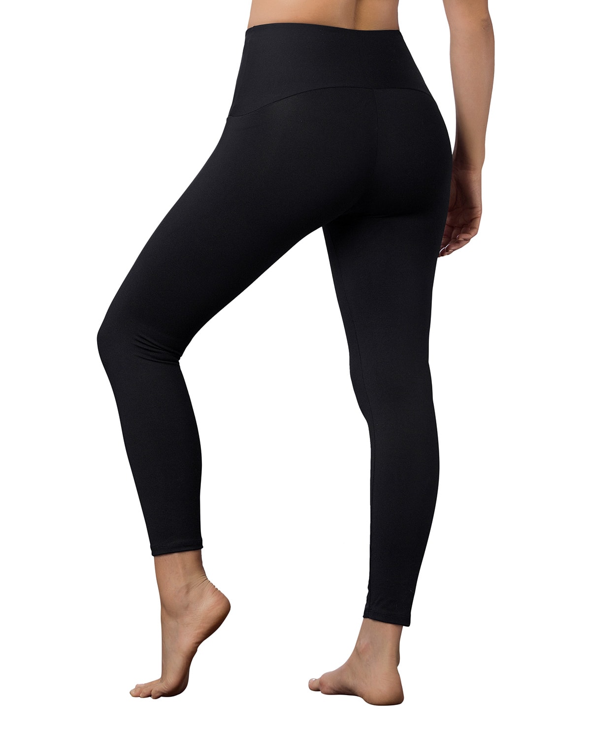 Fiorella Shapewear Butt Lifter Capris Leggings High Rise Waist Levanta Cola  Internal Powernet Girdle Colombianos Sports Yoga Gym Black 401BB