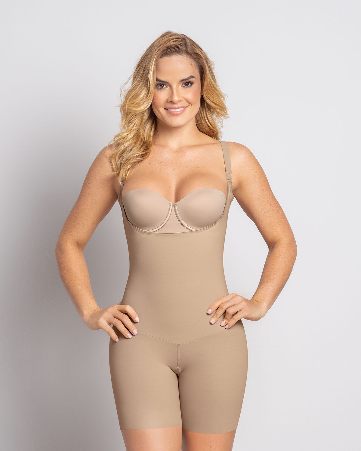 strapless body shaper with shorts