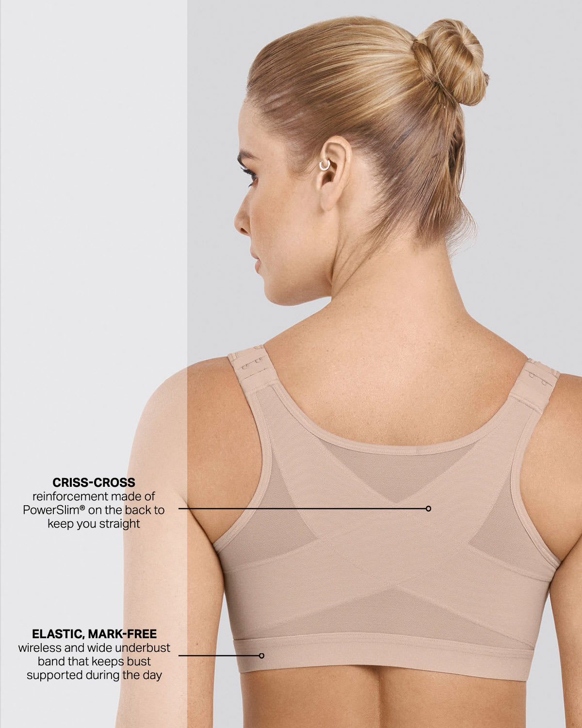 Doctor Recommended Post Surgical Wireless Bra With Front Closure Leonisa 8506