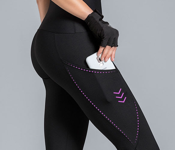 Leggings deportivo capri vientre plano negro – Ysabel Mora