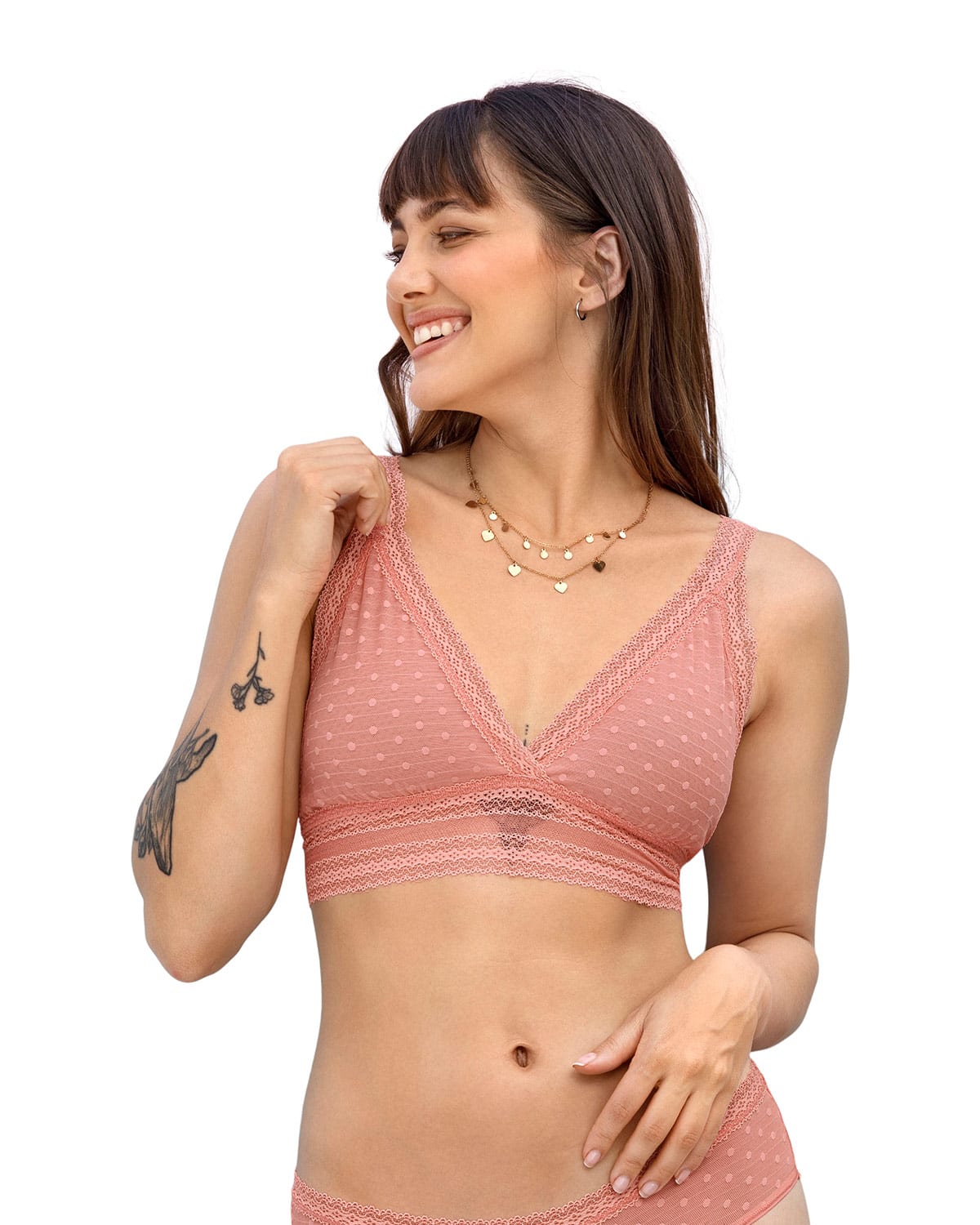 Delicate Lace Triangle Wireless Bralette - Ultra Comfy