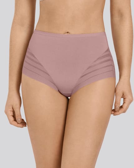 Panty faja clásico con control moderado de abdomen y bandas en tul