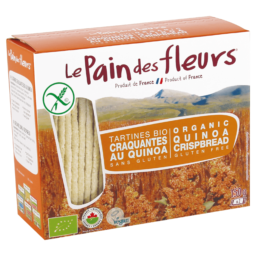 Le Pain des Fleurs Crispbread Buckwheat, 4.41 OZ (Pack of 6)